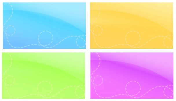 Neo-pastel backgrounds - Vector, Image