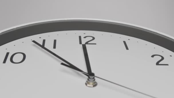 clock, clock hands are moving, almost 12 - Footage, Video