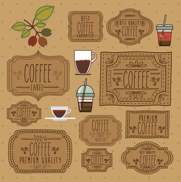 Coffee design - Vecteur, image