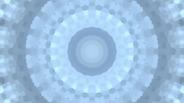 Mandala. Colorido patrón de video caleidoscópico. Patrón simétrico multicolor. - Metraje, vídeo