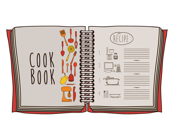 Diseño del libro Cook
 - Vector, Imagen
