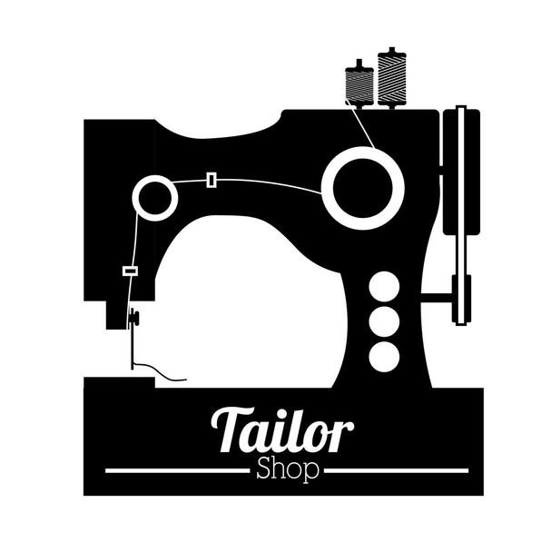 Tailor shop design - Vector, Image