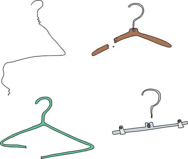 nefunkční clotheshangers - Vektor, obrázek