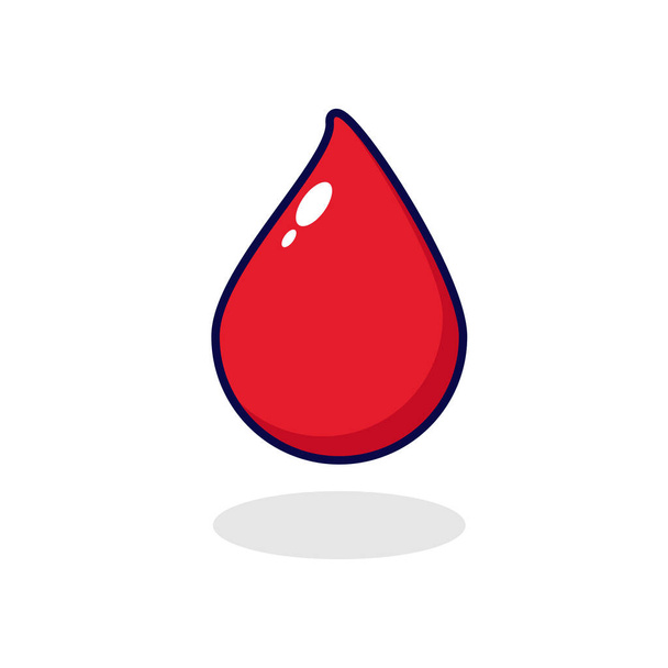 Sangre linda ilustración rojo fresco - Vector, Imagen