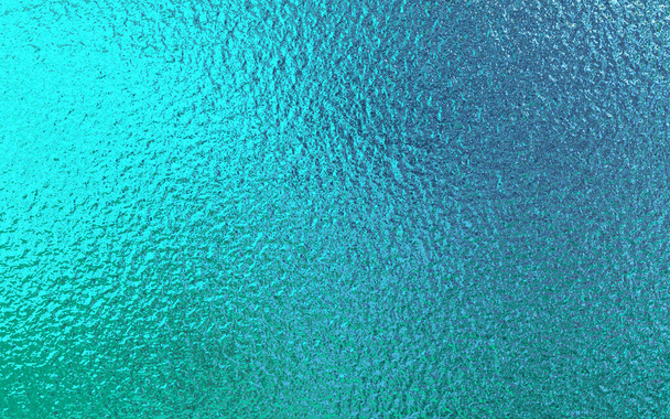 Teal green blue foil paper texture background. - Photo, Image