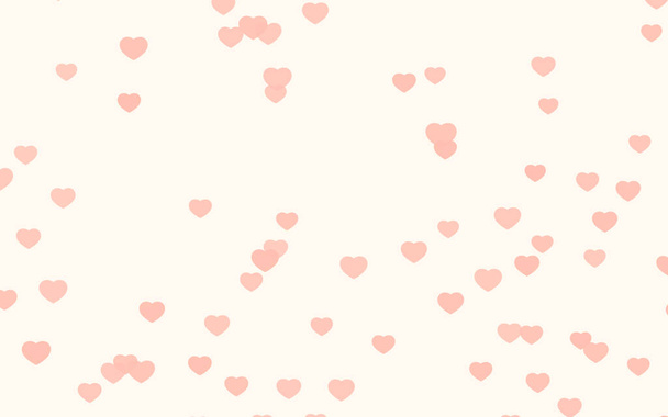 Valentine day pink hearts on pink rose background. - Photo, Image