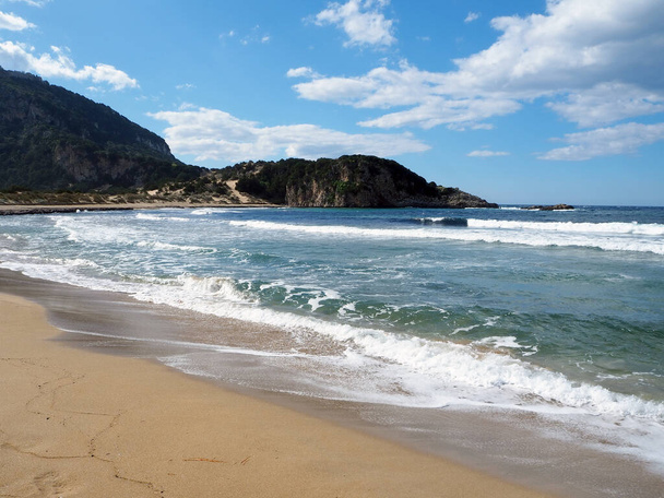 Aspect of Voidokoilia beach in winter, Peloponnese, Greece - Photo, Image