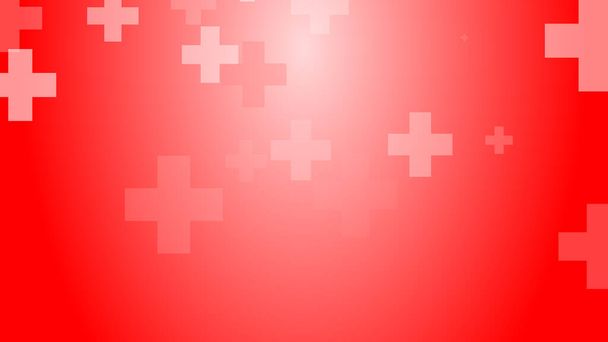 Medizinische Gesundheit Rotes Kreuz Muster Hintergrund. Abstrakte Gesundheitsversorgung mit Notfallkonzept. - Foto, Bild