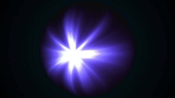 Representación 3D, fondo de neón abstracto. Esfera iluminada por destellos brillantes de luz puntual en diferentes ángulos, generada por ordenador
 - Foto, Imagen
