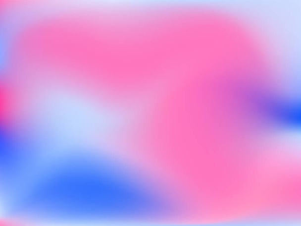 Holografische achtergrond. Helder glad gaas wazig futuristisch patroon in roze, blauwe, groene kleuren. Fashionable ad vector. Intensieve gradiënt van holografisch spectrum voor gedrukte producten, omhulsels. - Vector, afbeelding