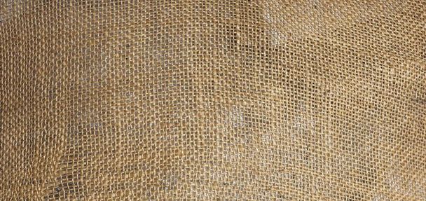 barna vászon hessian textúra hasznos, mint a háttér - Fotó, kép