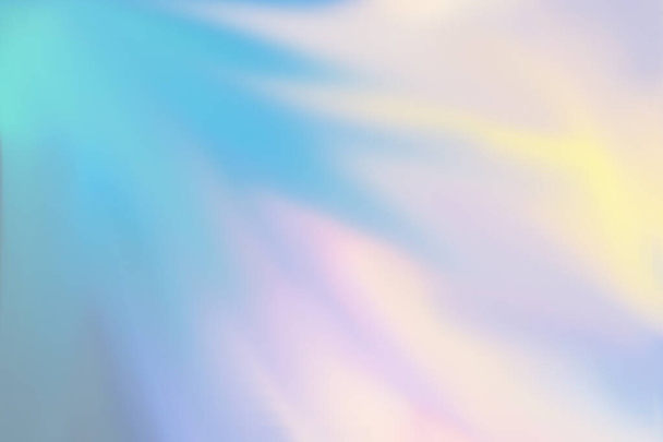 Holographic foil θολό αφηρημένο φόντο για μοντέρνο σχεδιασμό. Φανταστική πολύχρωμη κάρτα. Ολογραφικό γυαλιστερό κάλυμμα με απαλά παστέλ χρώματα - Φωτογραφία, εικόνα