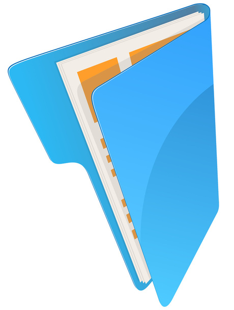 Folder with documents - Vector, Image