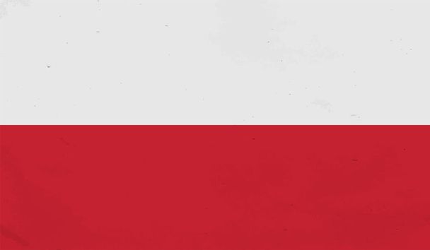 ポーランドの国旗。ベクトル背景に隔離 - ベクター画像