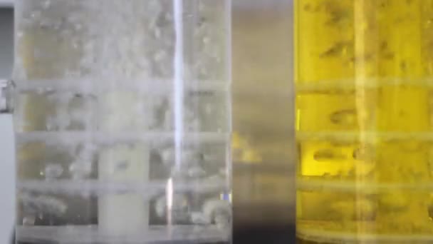 travail de nettoyage dans un laboratoire chimique - Séquence, vidéo
