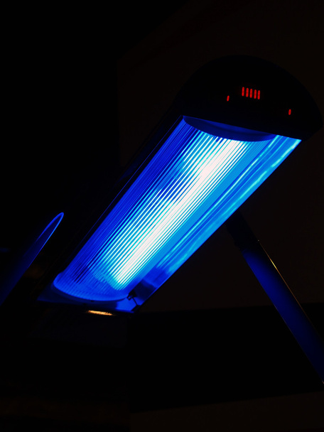 Blaue Lampe - Foto, Bild