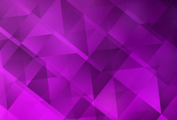Luz Plantilla poligonal abstracta vectorial púrpura. Ilustración poligonal brillante, que consiste en triángulos. Patrón triangular para su diseño. - Vector, Imagen