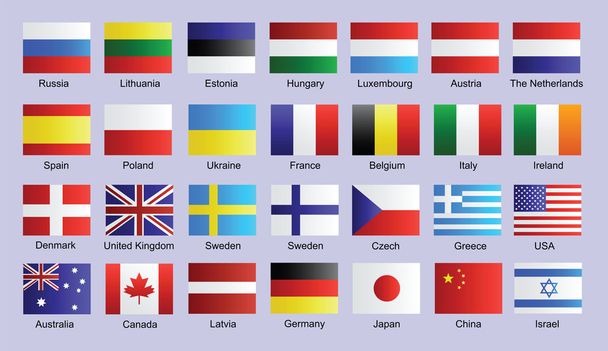 Banderas de países - Vector, imagen