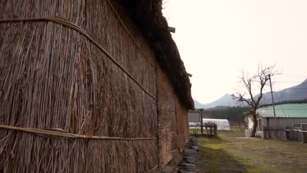 Tradiční doškový dům v Ulleungdo, Korea - Záběry, video