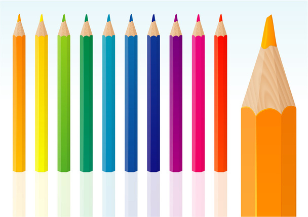 Color pencils. - Vector, Image