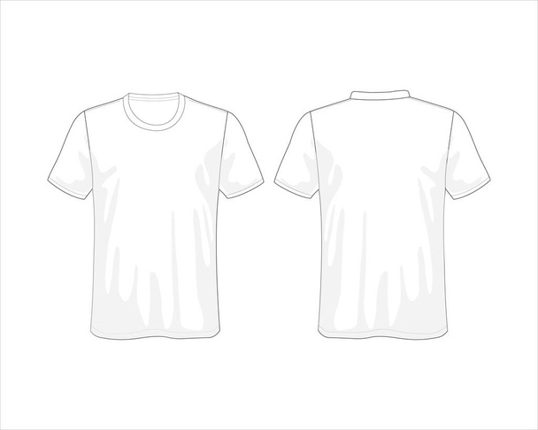 T-paita vektori valkoisella taustalla - Vektori, kuva