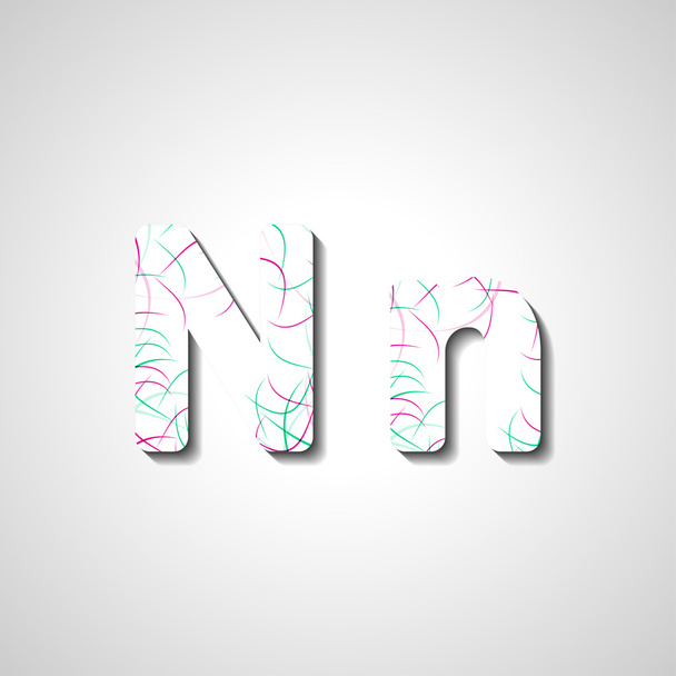 Colorful letter alphabet - Vector, Image