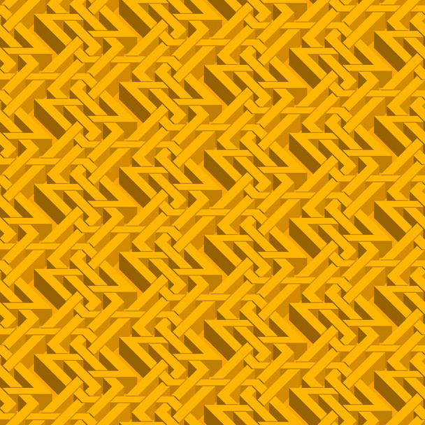 Isometrisches nahtloses Muster. Abstrakte illusorische endlose Ornamenttextur. Mode dreidimensionalen Hintergrund für Web-oder Druckdesign. Swatch ist beigefügt. - Vektor, Bild