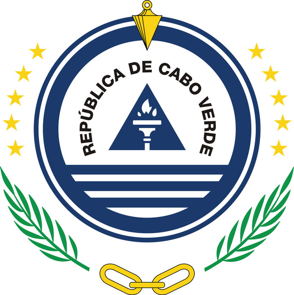 Official current vector coat of arms of the Republic of Cape Verde - Vector, Image
