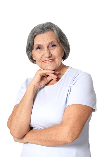Portrait of smiling senior woman - Fotografie, Obrázek