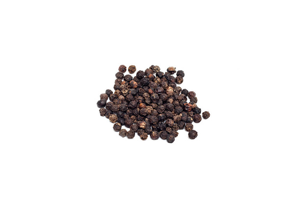 ground black pepper isolated on white background. - Photo, Image