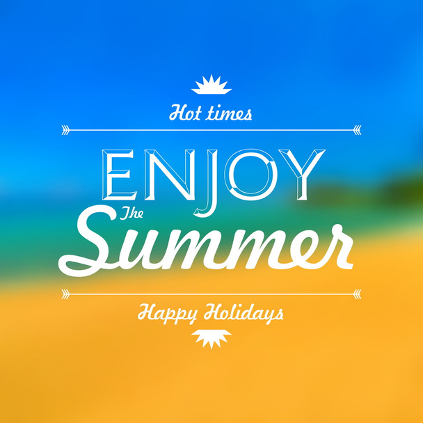Enjoy summer holiday - Vektor, obrázek