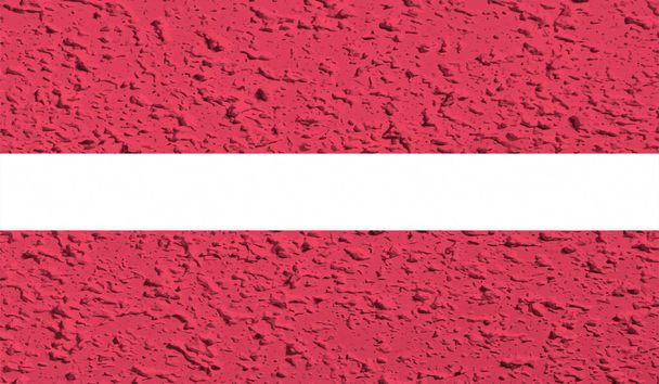 Łotwa narodowa flaga grunge dla swoich projektów. - Wektor, obraz