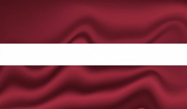Bandera grunge nacional Letonia para tus diseños. - Vector, Imagen