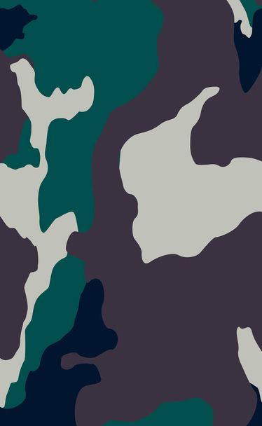 Vojenské maskování textury khaki tisk pozadí - Vektorové ilustrace - Vektor, obrázek