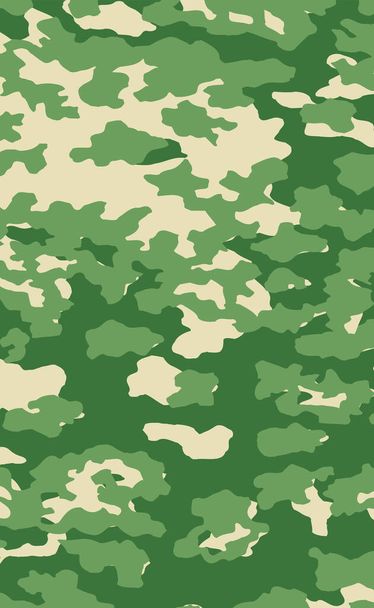Askeri kamuflaj dokusu haki rengi baskı arkaplanı - Vektör illüstrasyonu - Vektör, Görsel