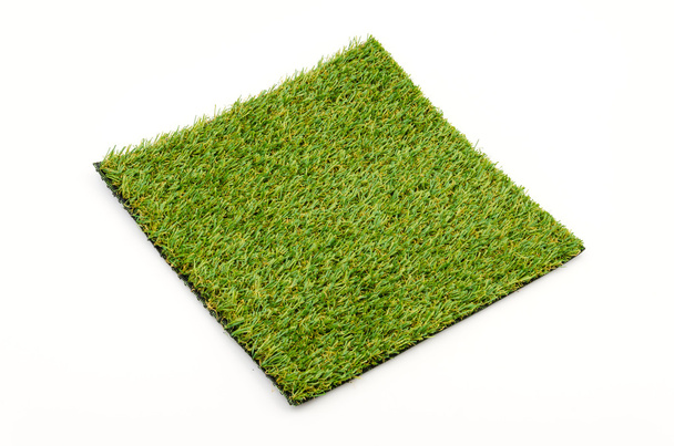 Alfombra de hierba aislado fondo blanco
 - Foto, Imagen