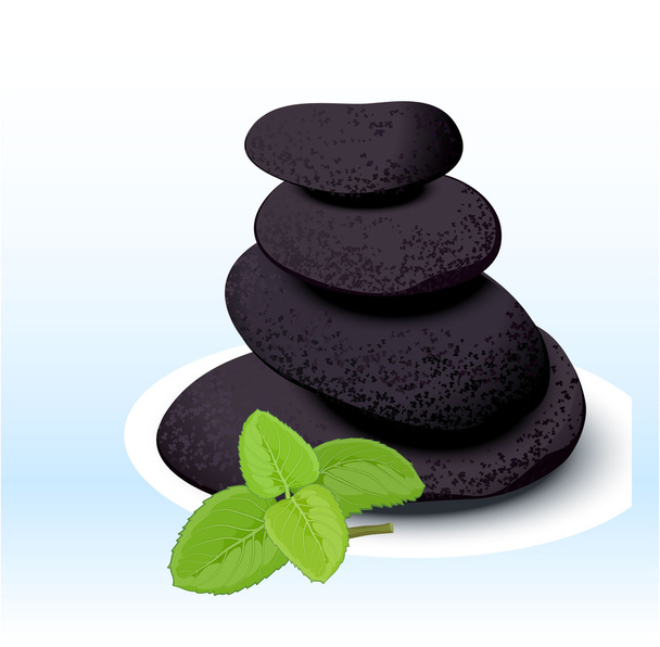 Stacked spa stones. - Vector, Image