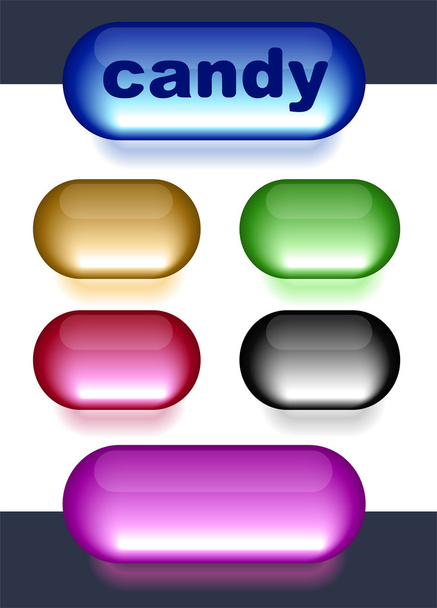 Candy buttons. - Vector, Image