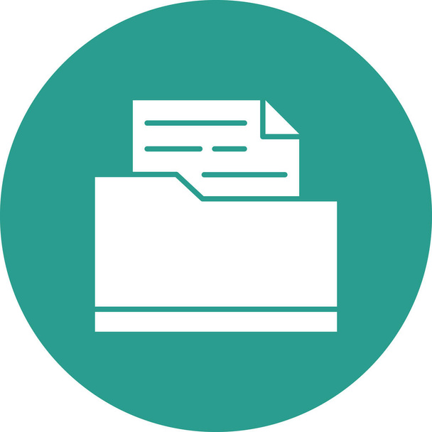 Files, folder, docment icon vector image. Can also be used for network & data sharing. Suitable for use on web apps, mobile apps and print media. - Vector, Image