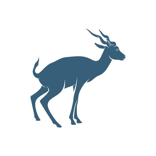 Дизайн антилопа Векторна ілюстрація, шаблон концепції дизайну логотипу Creative antelope, символ піктограми
 - Вектор, зображення
