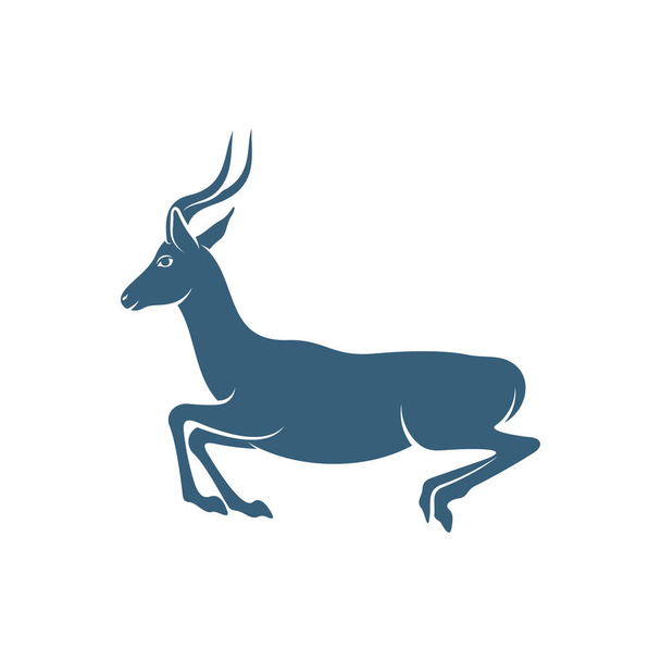 Vector illustratie antilopen ontwerp, Creatieve antilopen logo ontwerp concepten sjabloon, pictogram symbool - Vector, afbeelding