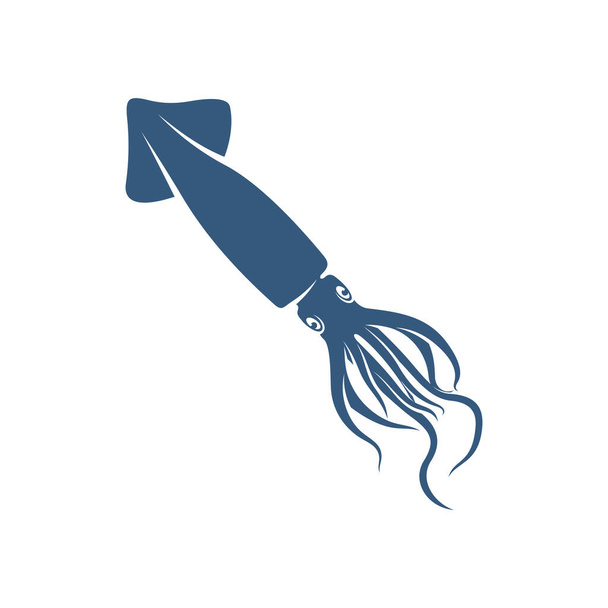 Illustrazione vettoriale di progettazione calamari, modello di logo Creative Squid, simbolo dell'icona - Vettoriali, immagini