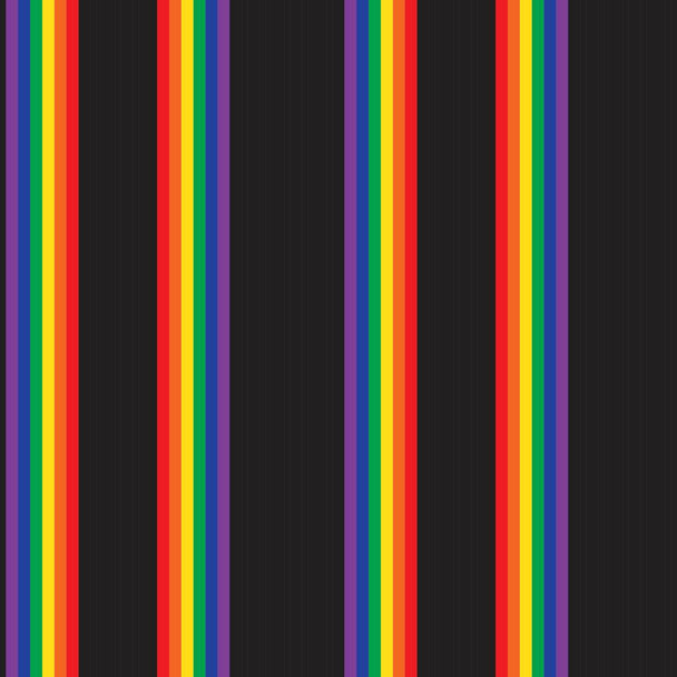 Regenbogen vertikal gestreifte nahtlose Muster Hintergrund geeignet für Modetextilien, Grafiken - Vektor, Bild