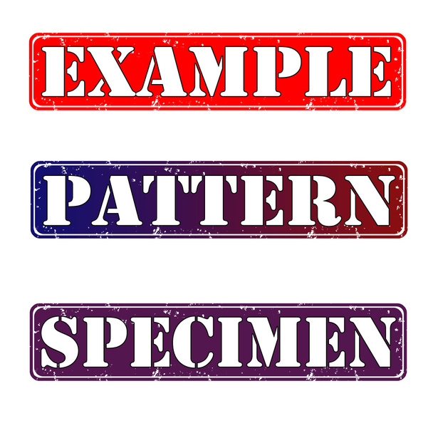 Example stamp - Vector, Image