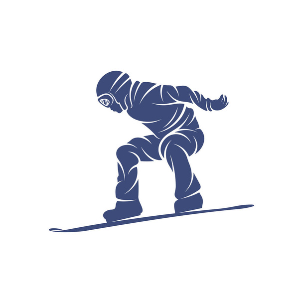 Snowboarding design vector illustration, Creative Snowboarding logo design concepts template, icon symbol - Vector, Image