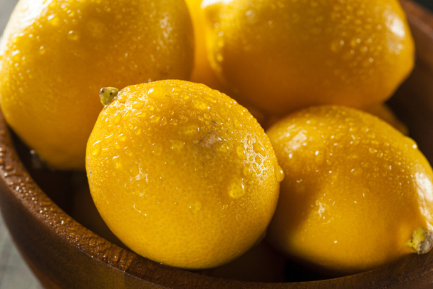 Organic Yellow Citrus Lemons - Foto, Imagen