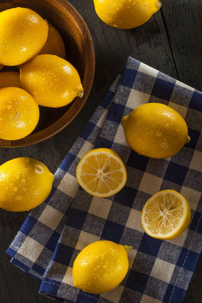 Organic Yellow Citrus Lemons - Photo, image
