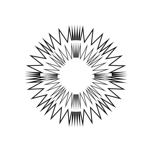 Signo de imagen abstracta de líneas delgadas - Vector, imagen