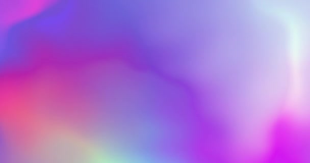 Gradiente de neón borroso animado abstracto. Movimiento gráfico abstracto colorido. Moda vibrante holográfico gradiente lazo sin costura. Transiciones de color suaves. Imágenes de material 4K - Metraje, vídeo