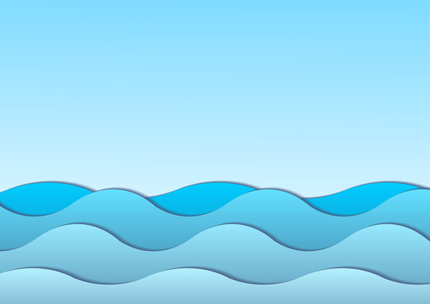 Ocean background - Vector, Image